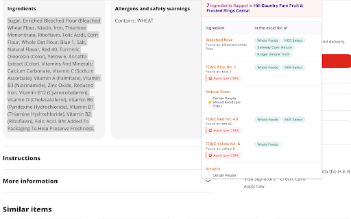 Capzicum Ingredient Scanner screenshot