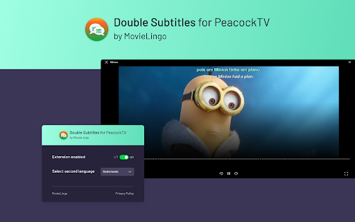 Double Subtitles for Peacock TV by MovieLingo screenshot