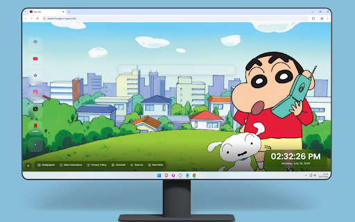 Shinchan and Shiro Wallpapers – Cute Cartoon Backgrounds screenshot