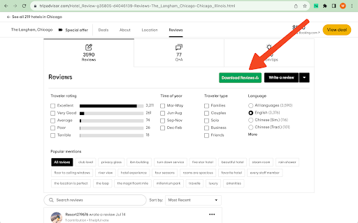 Review Scraper for TripAdvisor® screenshot