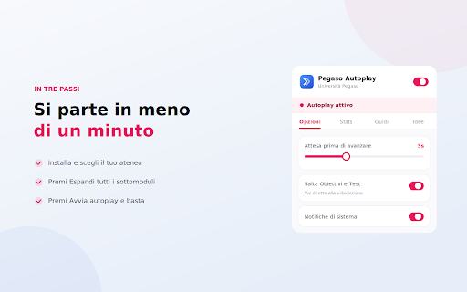 Pegaso Autoplay – Autoplay Lezioni Multiversity screenshot