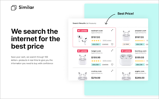 Similar Inc | Shopping Comparison Co-Pilot screenshot