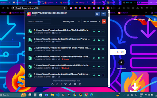SparkVault Downloads Manager screenshot