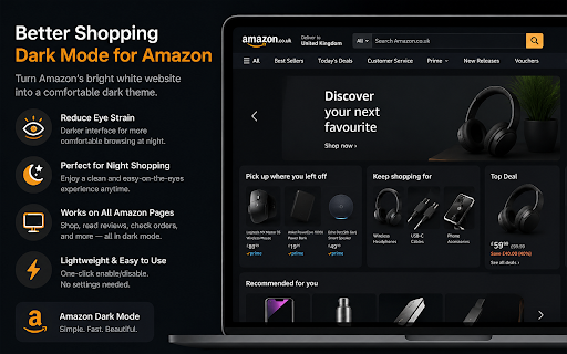 Amazon Dark Mode - Night Theme screenshot