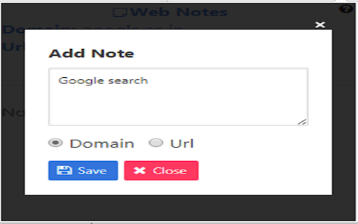 WebNotes screenshot