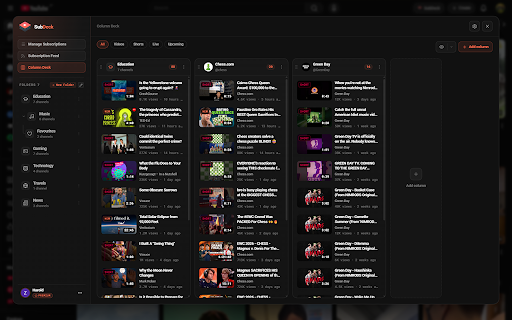 SubDeck: YouTube Subscription Manager screenshot