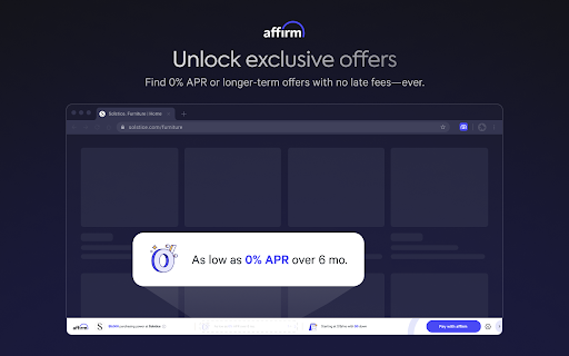 Affirm: Buy Now, Pay Later screenshot