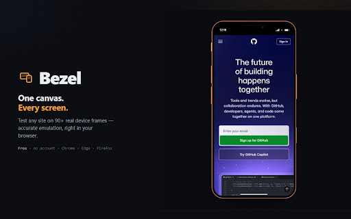 Bezel — Responsive Design Tester & Mobile Device Emulator screenshot