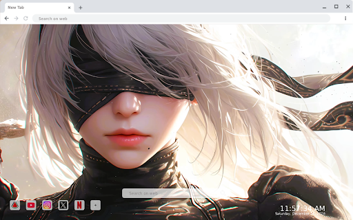 Anime Girl Blindfold Live Wallpaper screenshot