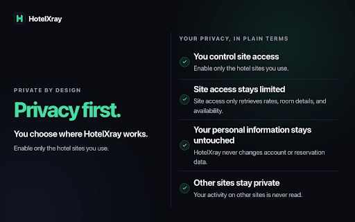 HotelXray for Hyatt, Marriott & Hilton — Live Rates, Points & Alerts screenshot