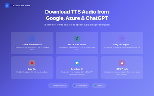 Google TTS Audio Downloader screenshot