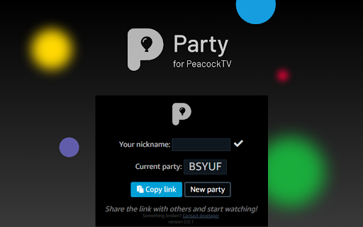 Peacock TV Party: watch together and chat [QVI] screenshot