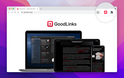Save to GoodLinks screenshot