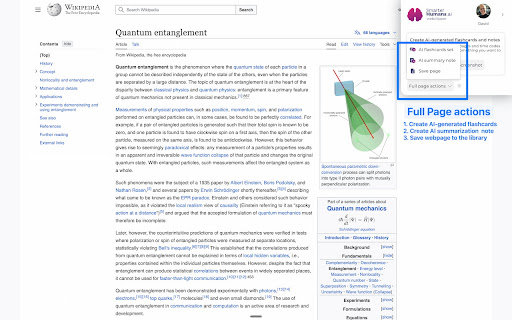 SmarterHumans.ai: AI flashcards & notes deep-linked to videos & webpages screenshot