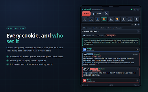 Tab Shark screenshot
