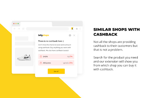 Cashback service LetyShops screenshot