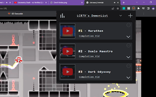 My DemonList screenshot