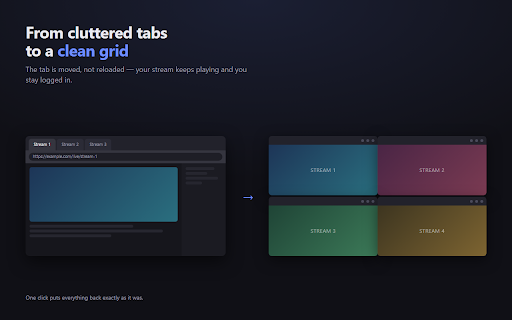 Stream Grid – Windowed Fullscreen & Tiling screenshot