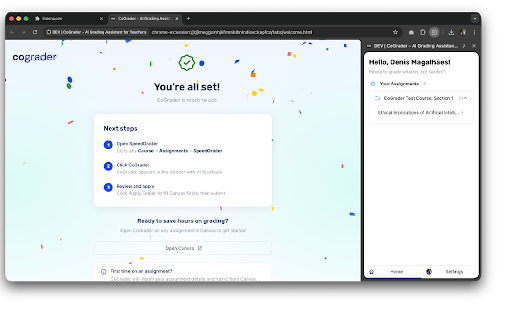 CoGrader for Canvas - AI Grader screenshot