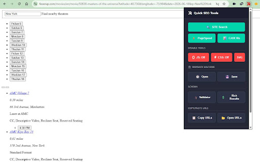 Quick SEO Tools - Bulk URLs, JS & More screenshot
