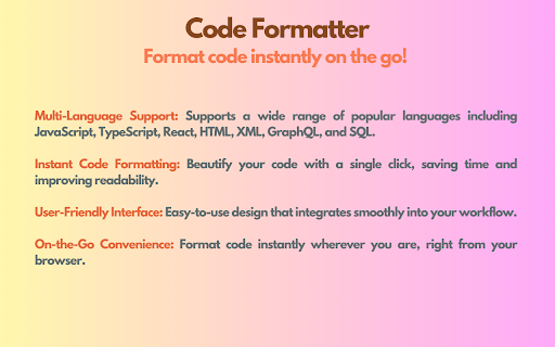 Code Formatter screenshot