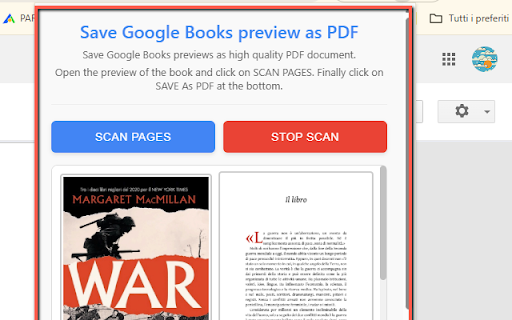 Save Google Books preview as PDF screenshot