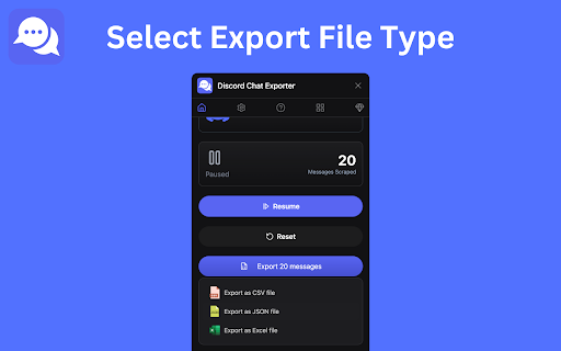Discord Chat Exporter - Export Discord messages and attachments screenshot