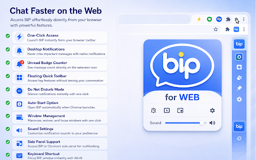 BIP for Web screenshot