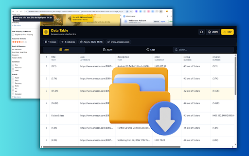 WebScraper Assistant - List Extractor & Image Downloader screenshot