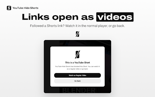 Hide YouTube Shorts — Block & Remove Shorts from Your Feed screenshot