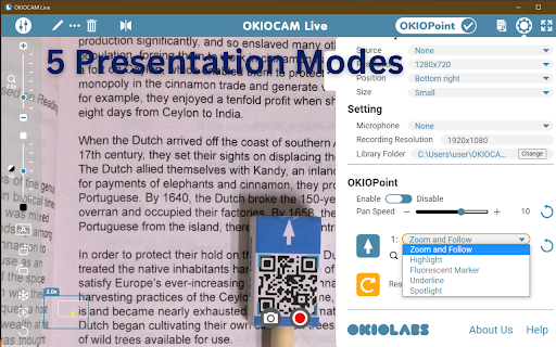 OKIOCAM Live screenshot