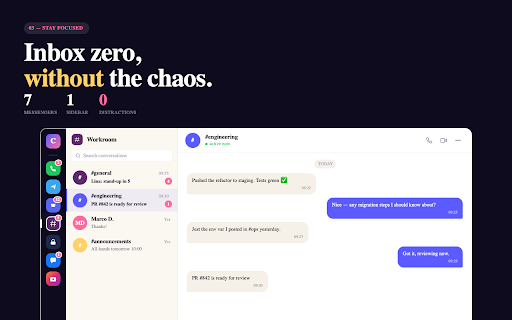 ChatBar – All Messengers in One Click screenshot