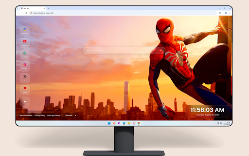 Marvel's Spider-Man Sunset Cityscape Live Wallpaper screenshot