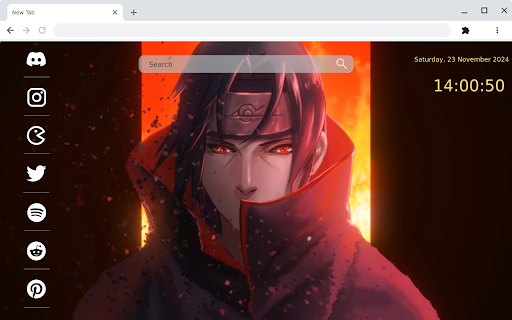 Itachi Uchiha Sharingan Live Wallpaper Naruto screenshot