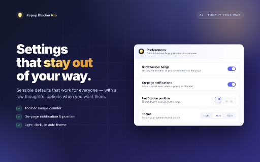 Popup Blocker Pro screenshot