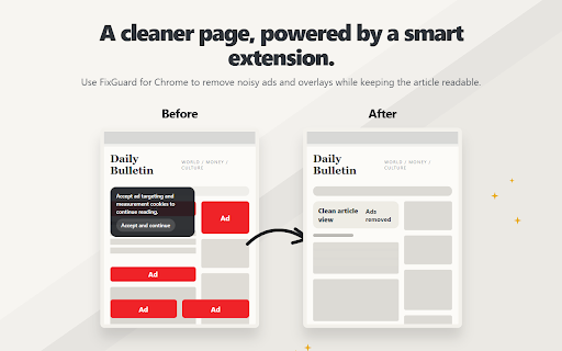 FixGuard - Ad Blocker & Privacy Protection screenshot