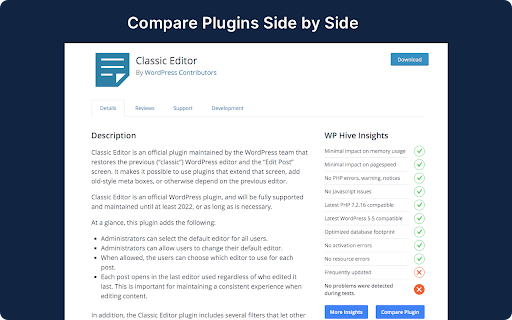 WP Hive | A Better WordPress Plugin Repo screenshot