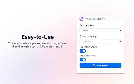 Twitch Translator Pro - Immersive Bilingual Chat Translation screenshot