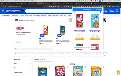 Walmart Unit Price screenshot