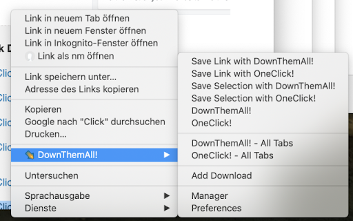 DownThemAll! screenshot