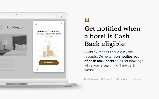 The Guestbook Extension: Cash Back on Hotels screenshot