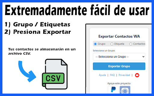 Exportar Contactos GRATIS screenshot