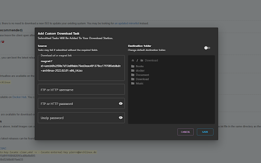 Download Station (client for Synology NAS) screenshot