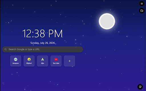 Interactive Night Sky screenshot