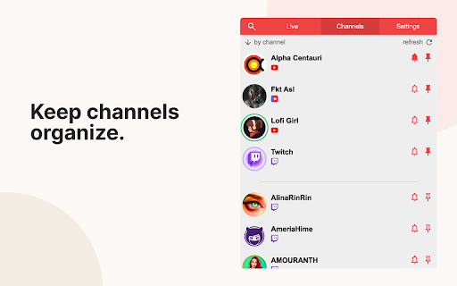 Stream Live — notifications for live streams screenshot