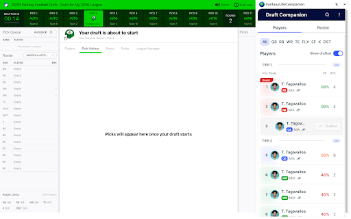 Draft Companion screenshot
