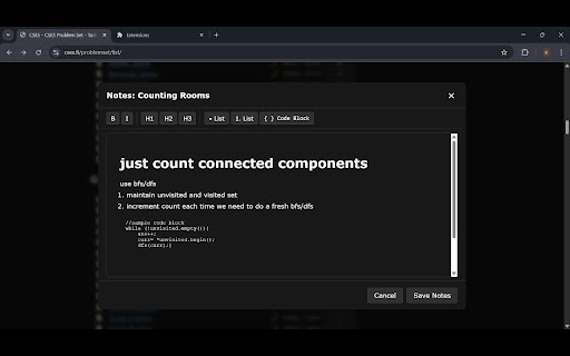 CSES EXTENSION screenshot