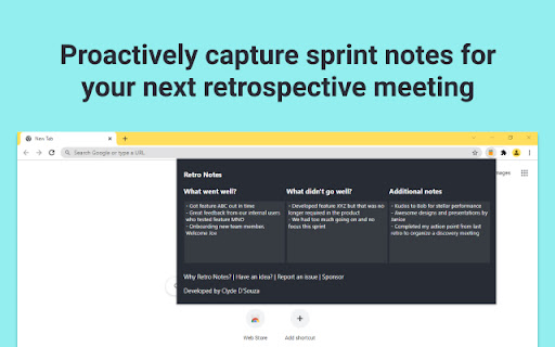 Retro Notes screenshot