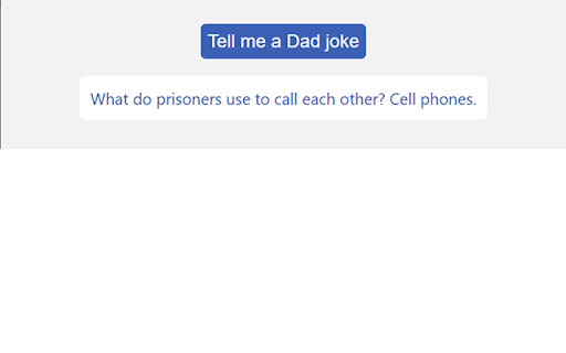 Dad joke screenshot