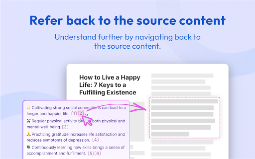 Briefy: AI summarizer with visual views for webpages, YouTube, PDFs screenshot